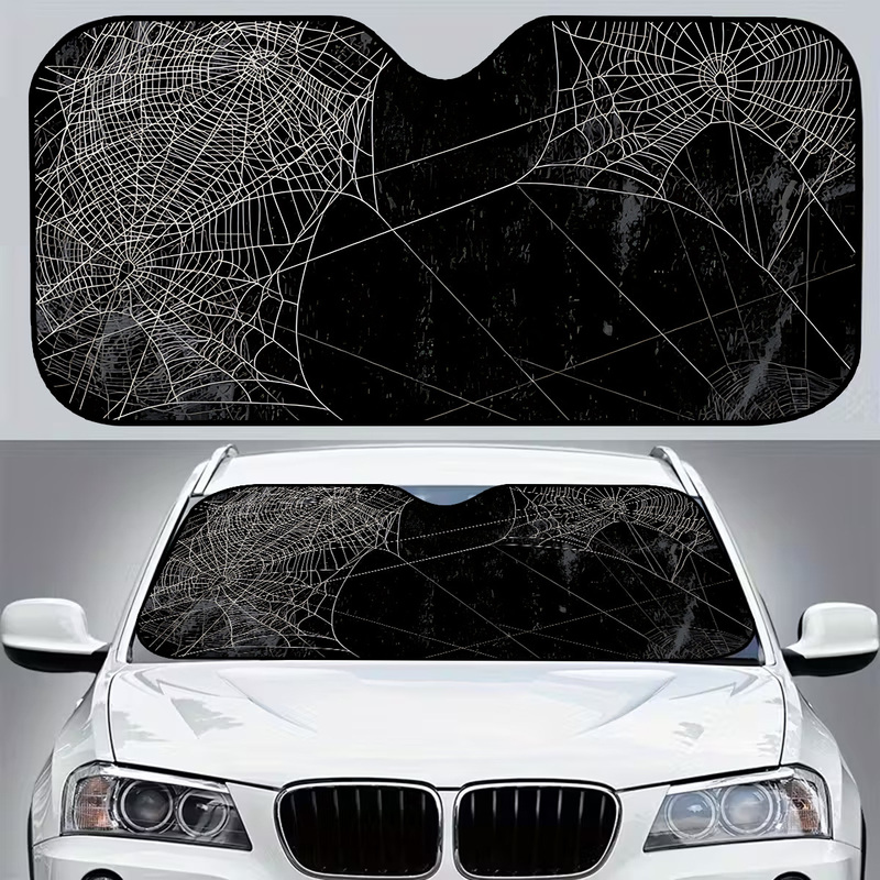 Interior Design Web - 1Pcs Spider Web Windshield Sun Shade,