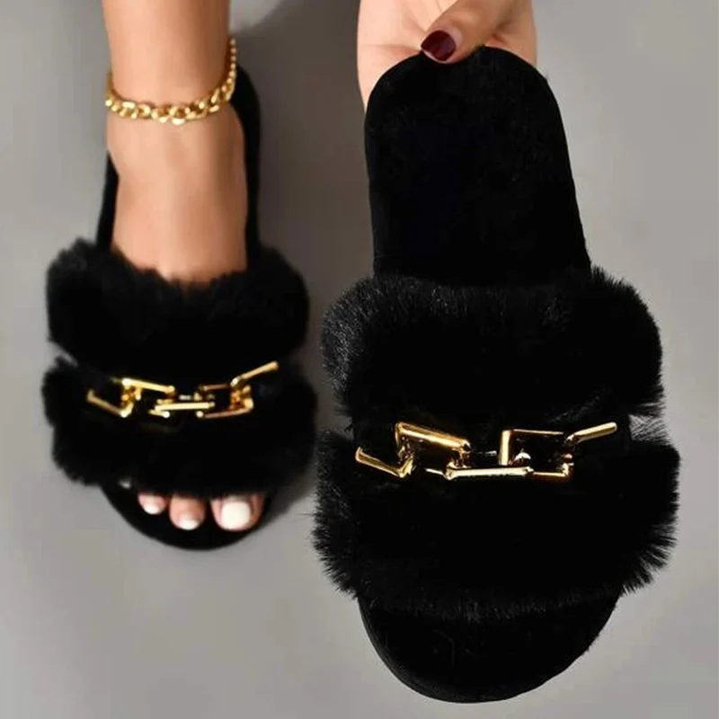 Interior Design Your Home - Fashion Chain Design Women Home Slippers