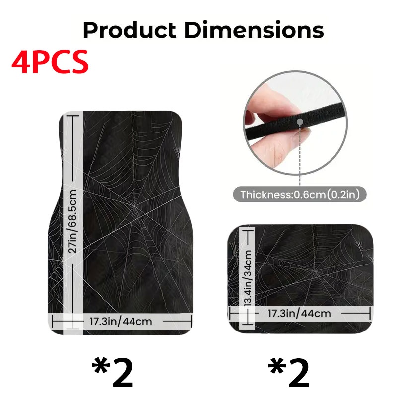 5pcs Spider Web Pattern Car Fl - огляд і ціна Interior Design Web