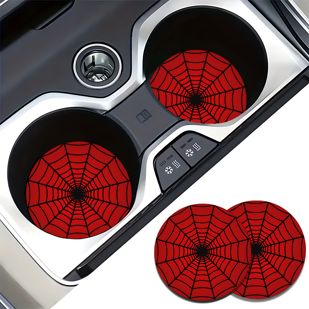 4pcs Spider Web Design Car Cup - огляд і ціна Interior Design Web