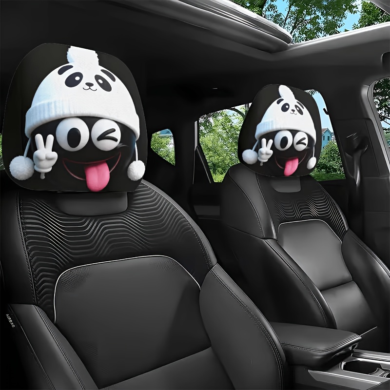 1/2 Pcs Car Headrest Covers, C - огляд і ціна Interior Design Emoji